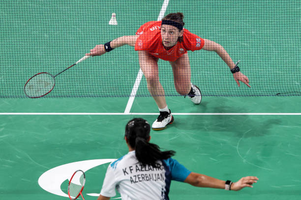 羽毛球单双打发球规则图解:左单右双详解